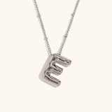 Stainless steel party balloon English pendant necklace