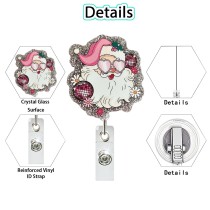 Acrylic Christmas DIY Fun Badge Expansion Clip Badge Reel ID holder