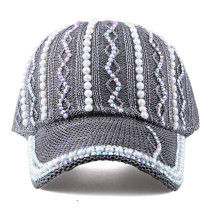 Stick diamond hat,  colorful rhinestone baseball cap, fashionable duckbill cap