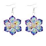 Christmas Love Song Festival Party Ice Linghua Snowflake Acrylic Earrings