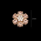 20MM  Water Diamond flower  snap button charms