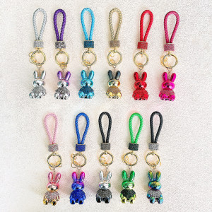 Little Rabbit Colorful Keychain Pendant Pendant Small Gift