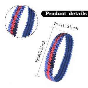 Bright opening with shiny headband, sporty and fashionable elastic headband