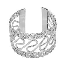 Hollow metal open bracelet