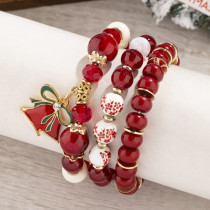 Christmas Gift Bohemian Multi layer Beaded Jewelry DIY Crystal Beaded Christmas Bracelet