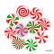 20MM Christmas Colored Candy Picture Cartoon  glass snap button charms