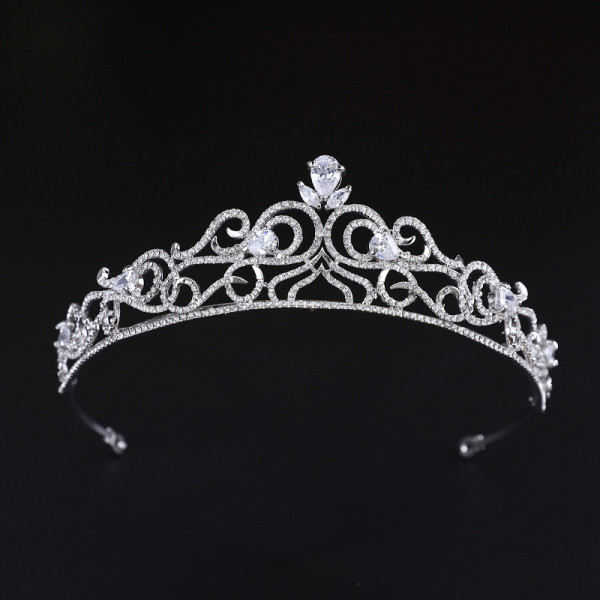 Alloy Crystal Crown Wedding Ball Party Bridal Crown