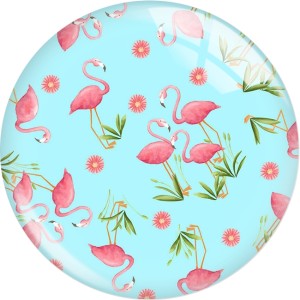 20MM 10Pcs/lot  love flower Print glass snaps buttons  DIY jewelry