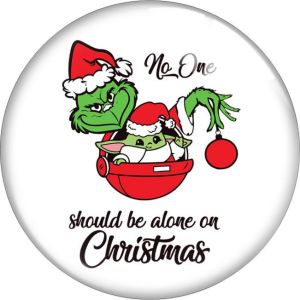20MM 10pcs/lot Christmas Monster glass snap button charms