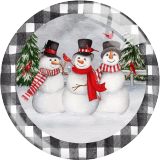 20MM 10Pcs/lot Christmas Print glass snap button charms