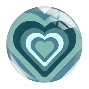 20MM 10pcs/lot Valentine's Day Love Print glass snap button charms
