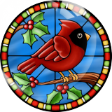 20MM 10Pcs/lot Christmas Print glass snap button charms