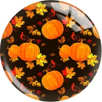 20MM 10Pcs/lot Thanksgiving sunflower Print glass snaps buttons  DIY jewelry