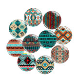 20MM 10Pcs/lot design Print glass snap button charms