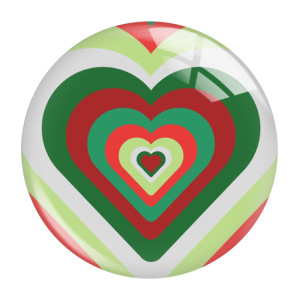 20MM 10pcs/lot Valentine's Day Love Print glass snap button charms