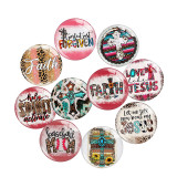 20MM 10Pcs/lot Halloween Print glass snaps buttons  DIY jewelry