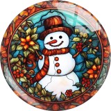 20MM 10Pcs/lot Thanksgiving  Print glass snaps buttons  DIY jewelry