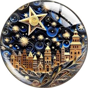 20MM 10pcs/lot Christmas Cartoon  glass snap button charms