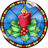 20MM 10Pcs/lot Christmas Print glass snap button charms