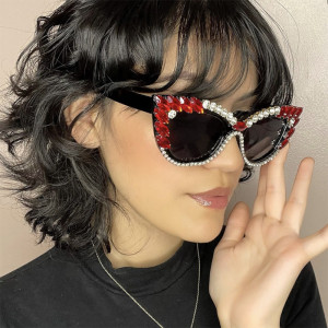 Cat's Eye Diamond Sunglasses Hip Hop Sunglasses