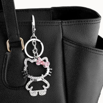 Diamond KT Cat Car Keychain