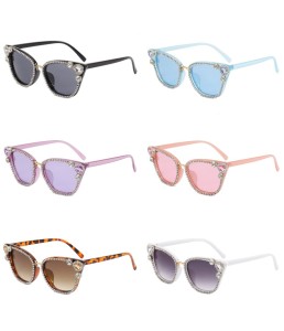 Diamond cat eye sunglasses