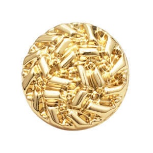 20mm snap button Gold metal versatile irregular circular grid