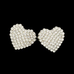 12mm metal snap button LOVE heart-shaped