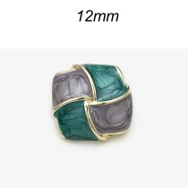 12mm metal snap button Square colored