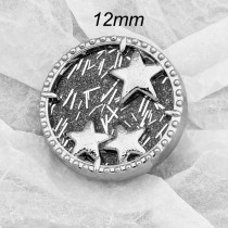 12mm metal snap button five-pointed star