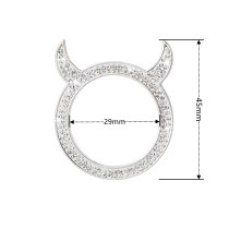 Crystal car one click start decorative ring inlaid with diamonds Little Devil car universal ignition ring sticker