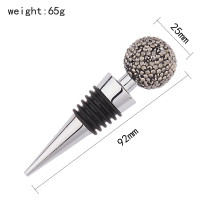New diamond studded bottle stopper, crystal ball red wine stopper, creative bottle stopper