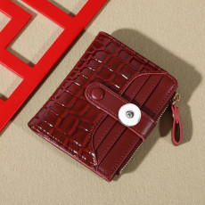 20mm snap button bag  style women's wallet women's stone alligator pattern multi card fashion with change bag card bag