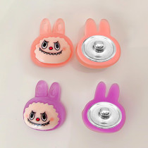 12MM Snap Button Cartoon Emoji Cream Gel Resin DIY