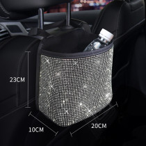 Crystal car storage bag, mesh bag, multifunctional storage universal