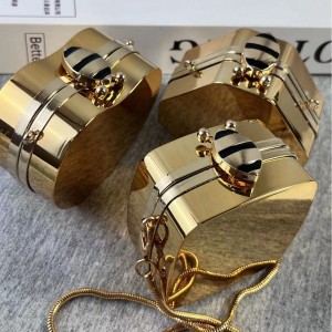Mini acrylic small bag, fashionable diagonal cross makeup bag for girls