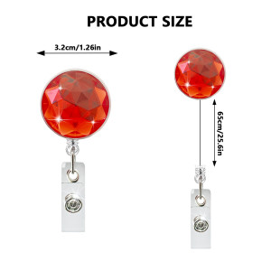 Crystal acrylic easy to pull buckle, certificate Retractable badge reel, easy to pull buckle