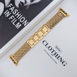 New woven stainless steel four row chain strap suitable for IWatch1-9 generation Apple Watch strap
