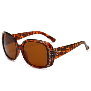 New Sunglasses with Diamond Polarized Women's Glasses Retro