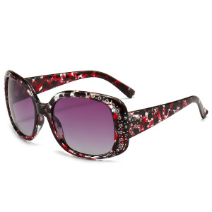 New Sunglasses with Diamond Polarized Women's Glasses Retro