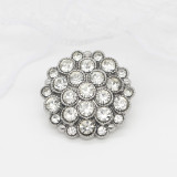 22MM Metal  rhinestone snap button charms