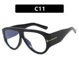 T-shaped large frame sunglasses pilot's new personalized women's sunglasses