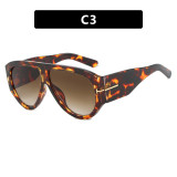 T-shaped large frame sunglasses pilot's new personalized women's sunglasses