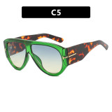 T-shaped large frame sunglasses pilot's new personalized women's sunglasses