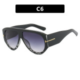 T-shaped large frame sunglasses pilot's new personalized women's sunglasses