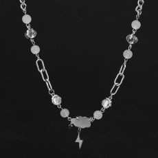 Necklace lightning cloud pendant hip-hop collarbone necklace