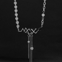 Necklace Round Beads Tassel Female Couple Necklace