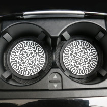 New Totem Car Cup Mat with Diamond Inlaid Car Anti slip Mat and Thermal Insulation Mat