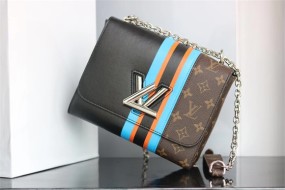 latest 50281 large louis vuitton  handbag Denim M size adjustable chain size 23*18*8cm