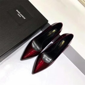 Wine red cold shoes high heels sexy high street women's shoes